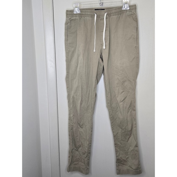 J. Crew Factory Other - J.Crew Mercantile Flex Jogger Pants Mens Small Khaki Tan Elastic Waist Chinos